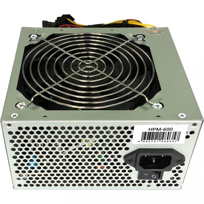Блок питания HIPER ATX 600W (24+4+4pin) PPFC 120mm fan 4xSATA HPM-600 Блок питания HIPER ATX 600W (24+4+4pin) PPFC 120mm fan 4xSATA HPM-600