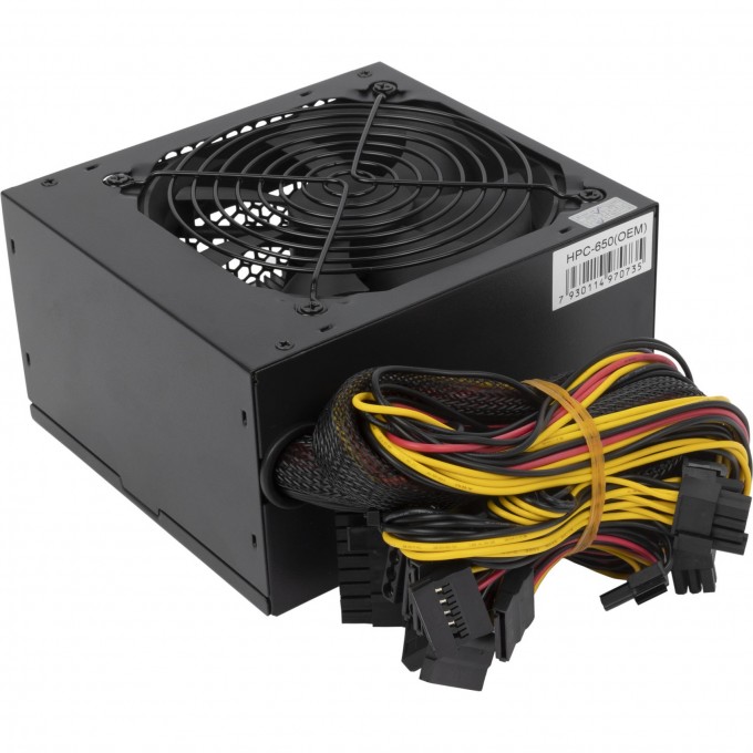 Блок питания HIPER ATX 650W 80+ (24+4+4pin) APFC 120mm fan 5xSATA HPC-650 Блок питания HIPER ATX 650W 80+ (24+4+4pin) APFC 120mm fan 5xSATA HPC-650