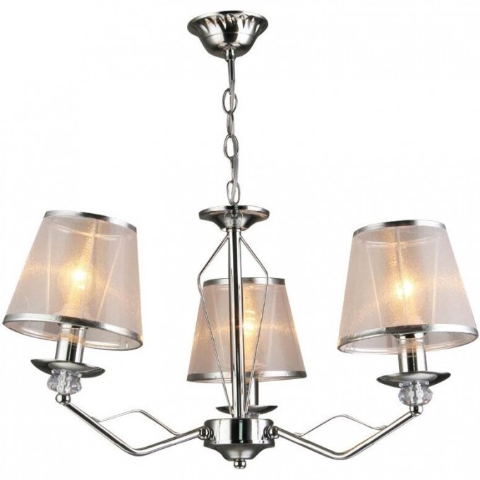 Люстра HIPER 3хE14х60Вт CHROME/WHITE H027-3 Люстра HIPER 3хE14х60Вт CHROME/WHITE H027-3