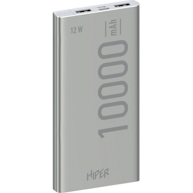 Внешний аккумулятор HIPER METAL 10K,10000мAч Silver METAL 10K SILVER Внешний аккумулятор HIPER METAL 10K,10000мAч Silver METAL 10K SILVER