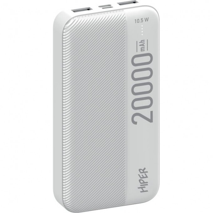 Внешний аккумулятор HIPER SM20000, 20000мAч White SM20000 WHITE Внешний аккумулятор HIPER SM20000, 20000мAч White SM20000 WHITE